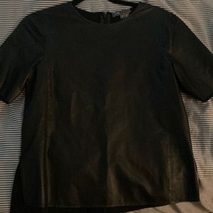 Leather top Vince size small